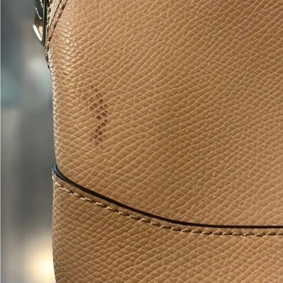 Coach Beige/Tan Leather Satchel - Picture 7 of 8